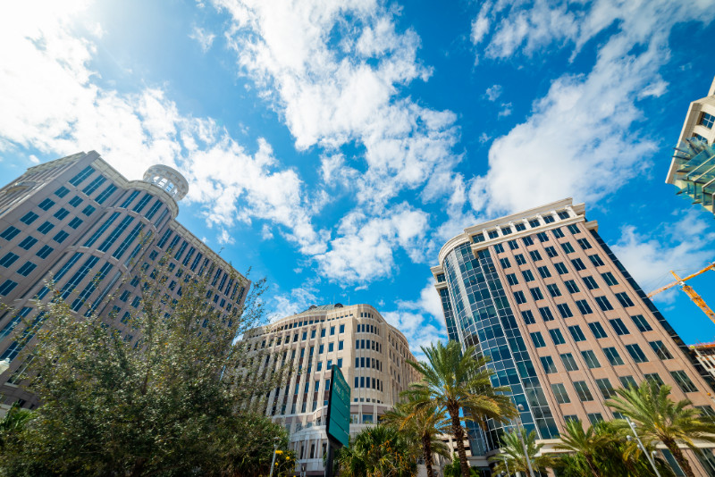 Luxury buildings in West Palm Beach