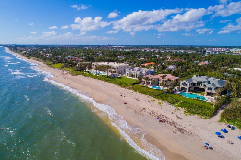 Palm Beach FL shoreline